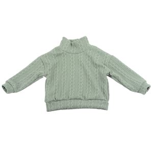 Custom Logo Little Baby <b>Top</b> High Collar Wool Pullover Tracksuit for Boys and Girls Soft Babys Tank <b>Top</b> Design - Product Image 1