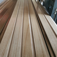 Sell Paulownia Solid Wood Wall Panel Interior Decorative Wood Paulownia Timber Cladding for House Renovation