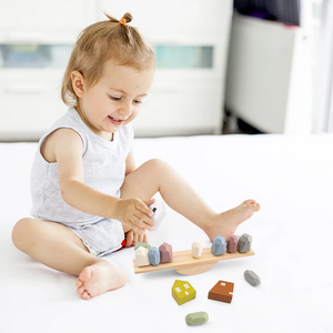 CE CPC 내구성 몬테소리 교육 장난감 밸런싱 게임 육체적 창의성인지 자극을위한 나무 동물 블록 - Product Image 4