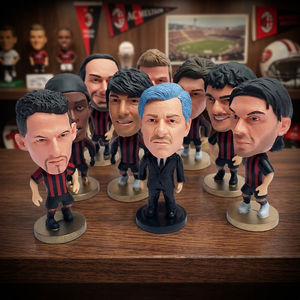 Figurine PVC Milan Maldini Kaka Nesta Équipe de football – Support étanche – Cadeau de graduation tendance - Product Image 4