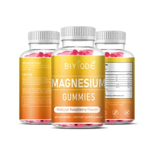 Biyode Offre Spéciale magnésium glycinate complexe citrate l thréonate vitamine complément de soins de santé en gros gommes de magnésium