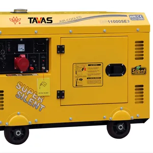 TAVAS 8.5KWホイール付き三相ポータブルサイレントディーゼル発電機ブランドのカスタマイズ