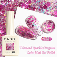 CANNI Série Œil de Chat Gel Polish Uv Hema TPO Free Set Émail Gel UV 8 Pièces/Lot Diamants Scintillants et Gel Pailleté