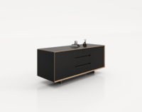 Escritorio Ejecutivo Moderno de Lujo con Paneles de Madera, Cajón de Almacenamiento para Archivos, Tamaño/Logotipo Personalizado, Mesa para Computadora de Uso Comercial