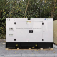 Monophasé/triphasé 20kva/25kva avec l'alternateur Stamford centrale électrique insonorisée 50/60hz fréquence groupe électrogène Diesel