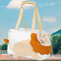 Sac de transport pour animaux de compagnie en forme de lion mignon, sac à main portable en tissu pour chat, petit chien, promenade en plein air