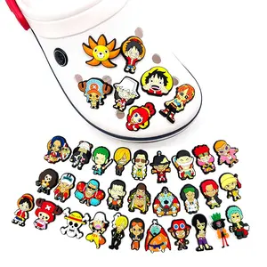 Personalizado al por mayor de una pieza Anime Pvc zapato encantos Tortugas Ninja zuecos encantos para decoraciones de zapatos