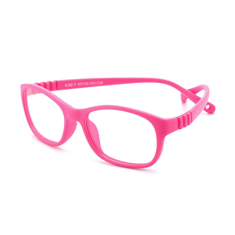 302 New Flexible Silicone Optical Eyeglasses Glasses Frame for Girls Anti  Radiation Glasses for Kids Computer Blue Light Glasses