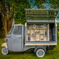 Meilleur Prix Bar À Bière Piaggio Tuk Tuk Tricycle De Mariage Bar Électrique Mini Camion De Nourriture Chariot De Nourriture