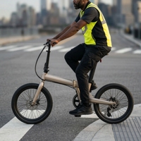 Vélo électrique pliable de 20 pouces, batterie au lithium 36V 250W 10,4Ah, écran LCD à 7 vitesses, vélo de ville pour les trajets quotidiens