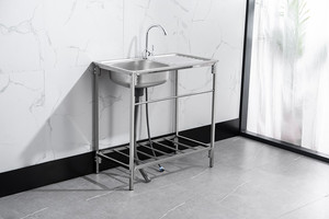 Laundry Outdoor Portable Stainless Steel Garden Park <strong>Camping</strong> Easy to Clean <strong>Sink</strong> Freestanding Commercial Wash Farm Kitchen <strong>Sink</strong> - Product Image 6