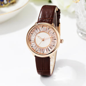 Nuevo reloj con correa de cuero para mujer, elegante y moderno, reloj de cuarzo resistente al agua - Product Image 6