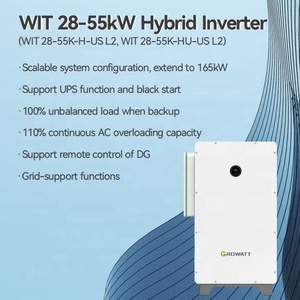 Growatt 55K-H ระบบไฮบริดสำหรับการจัดเก็บเชิงพาณิชย์พร้อมแบตเตอรี่ HV 40KW 28KW 3เฟส - Product Image 4