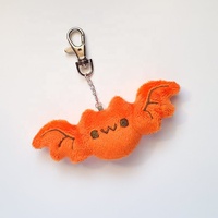 Porte-clés personnalisé en peluche avec Clip, Kawaii, animal, chauve-souris, pour sac