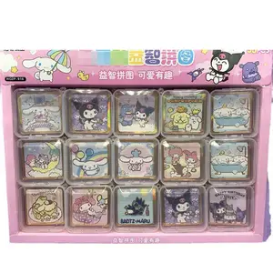 Yubon 30 cái/hộp Kuromi KT cinnamorol đồ chơi câu đố dễ thương Anime mini hoạt hình sáng tạo vui nhộn Kawaii Sticker đồ chơi câu đố Quà Tặng cô gái