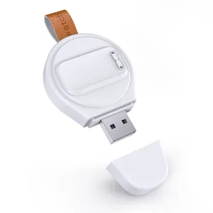适用于Fitbit Charge 5 / Luxe A-07 USB智能手表无线磁吸充电器无拆卸方便 (白色)