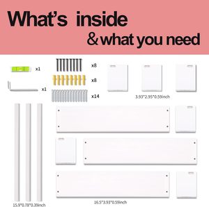 Estanterías flotantes de madera maciza de 16,5 pulgadas, decoración de guardería montada en la pared para niños con almacenamiento de libros y juguetes, 3 juegos de estantes de pared - Product Image 6