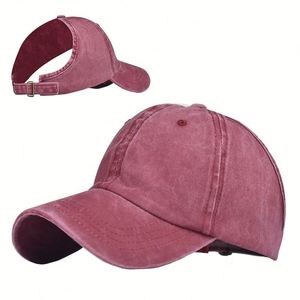 Personalized Sunproof Ponytail Half <b>Top</b> Baseball Hat Custom logo Women's Sports Hat Summer Solid Color Baseball Hat - Product Image 6