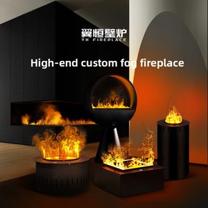 <span class=keywords><strong>Chimenea</strong></span> Eléctrica Metálica Personalizada para el Hogar, Simulación de Fogata, Llama Artificial Decorativa, Calentador Atomizado 3D - Product Image 2