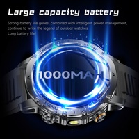 Reloj Inteligente Deportivo AK87 con Asistente de Voz, Monitoreo de Salud, Llamadas por Bluetooth, Recordatorio de Mensajes, Múltiples Modos Deportivos, Luz LED para Exteriores