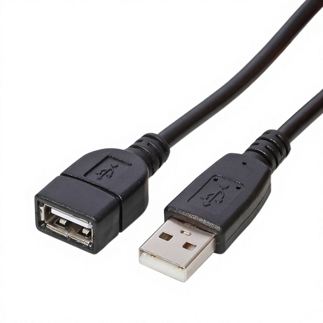 USB Male-to-Female Extension Cable for Computers TVs Controllers Keyboards Mice-USB 20 PCABS Material 150CMAMAF Black