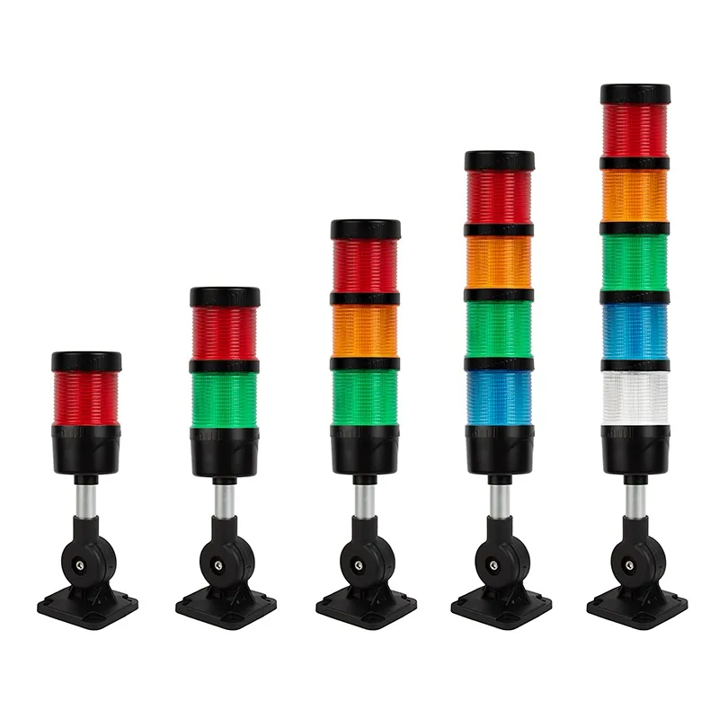 M4F 24v 110v Multi-color Multi-layer Led Stack Signal Tower Light Industrial Buzzer Signal Tower Light