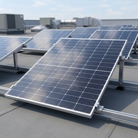 Panneau solaire bifacial mono N-Type 182 650W 132 cellules tout noir double vitrage haute efficacité 24,40% pour PV commercial