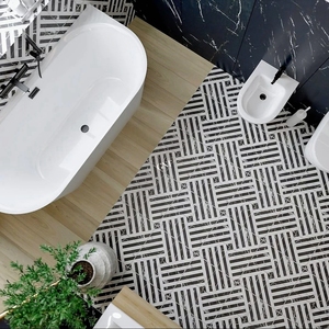 Azulejo <span class=keywords><strong>de</strong></span> Mosaico Negro <span class=keywords><strong>Cuadrado</strong></span>, Baldosas <span class=keywords><strong>de</strong></span> Mosaico <span class=keywords><strong>de</strong></span> Mármol para Pared, <span class=keywords><strong>Precio</strong></span> por <span class=keywords><strong>Metro</strong></span> <span class=keywords><strong>Cuadrado</strong></span> para Piso <span class=keywords><strong>de</strong></span> Cocina, Blanco y Negro - Product Image 3