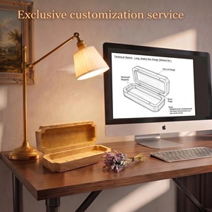 Wholesale Luxury Vintage Magnetic Wooden Jewelry Packaging <b>Box</b> <b>for</b> Necklaces <b>Bracelets</b> Pendants Rings High Quality - Product Image 5