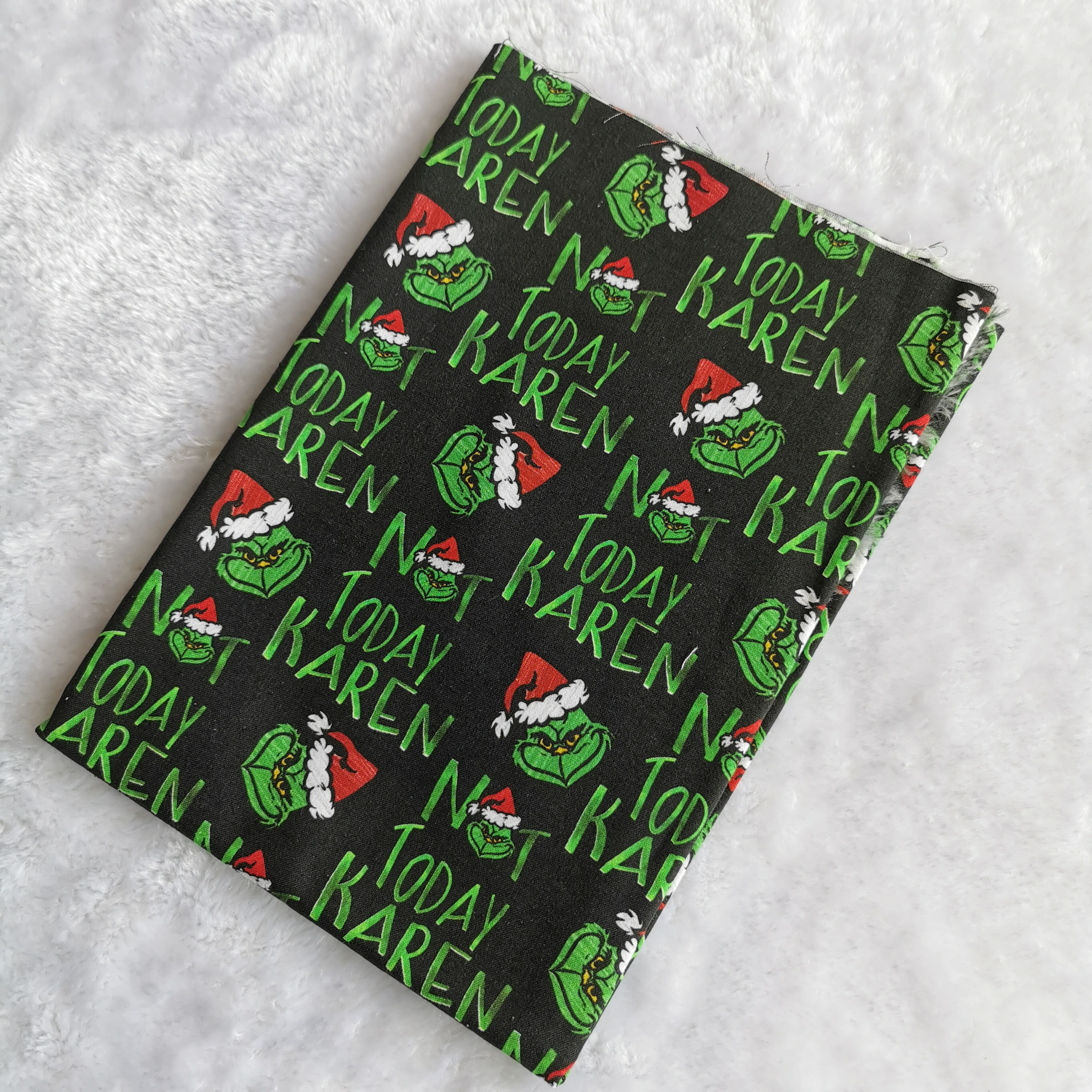 Красивый Рождественский текстильный материал с принтом на заказ, хлопчатобумажная ткань для детской одежды, 100% безопасность