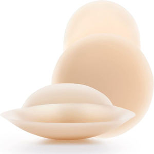 Klebender nahtloser träger loser Hebe-BH mit wieder verwendbarem Silikon-Nippel aufkleber Wasch bare Push-up-Nippel abdeckungen - Product Image 4