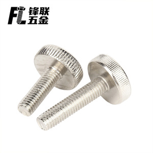Tornillos de cabeza plana moleteados niquelados Fenglian M2.5 M3 M4 M5 M6 para paneles de instrumentos, directo de fábrica, en stock. - Product Image 3