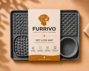 Furrivo Tappetino Calmante in Silicone per Cani e Gatti, Mangiatoia Lenta con Ventose - Product Image 1