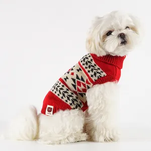 カスタマイズされた売れ筋マッチングクリスマスセーター犬の服を受け入れる
