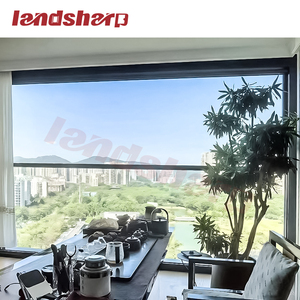 Landsharp điều khiển thông minh cửa sổ trượt nhôm tùy chỉnh phá vỡ nhiệt hai lớp cửa sổ kính cường lực cho nhà ở - Product Image 2