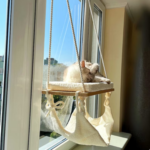 เตียงไม้แขวนสำหรับแมวเฟอร์นิเจอร์แมว - Product Image 4