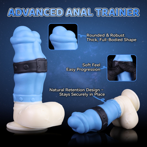 Dilatadores anales Bondage Bear Fantasy Dildo con ventosa de silicona para estimulación vaginal y anal, plug para masturbación anal masculina y femenina. - Product Image 1