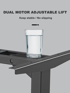 Cadre de bureau électrique moderne et automatique à double moteur, 4 pieds, réglable en hauteur, ergonomique pour le bureau à domicile - Product Image 5