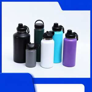 Termo de Gran Capacidad de Acero Inoxidable 304, Botella de Agua Anticaída Reforzada, Jarra de Agua Deportiva <span class=keywords><strong>para</strong></span> Exteriores con Asa - Product Image 1
