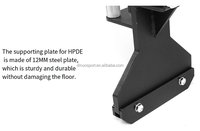 Rack de musculation multifonctionnel à charge de plaques, acier renforcé de 12 mm, barre hexagonale pour les salles de sport et la maison, pour l'exercice musculaire