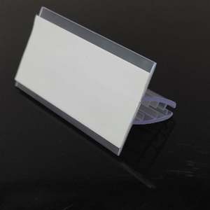 Portaetiquetas de Precio Transparente de PVC/Metal, Moderno, Duradero y de Alta Calidad, para Exhibición de Alimentos en Supermercados y Promoción Minorista - Product Image 4