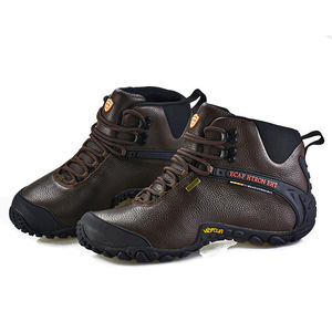 <span class=keywords><strong>Scarpe</strong></span> da <span class=keywords><strong>Trekking</strong></span> <span class=keywords><strong>Impermeabili</strong></span> in Pelle di Vacchetta per Uomo, Supporto Personalizzato Professionale per Attività all'Aperto - Product Image 3