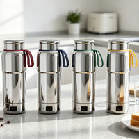 Vente flash - Bouilloire portable de 520 ml avec fonction de maintien au chaud, chauffe rapidement pour faire bouillir l'eau du thé en voyage