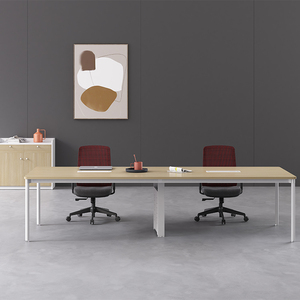 Chất lượng cao Thiết kế hiện đại kim loại khung nội thất văn phòng văn phòng Bảng 3 6 người bàn văn phòng - Product Image 6