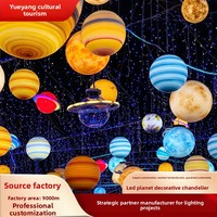 Lampes LED IP65 étanches en forme de planètes - Matériau acrylique pour pelouse, centre commercial, parc, luminaires décoratifs extérieurs à encastrer dans le sol