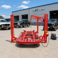 OBEC Machine de redressage de châssis robuste 15T pour camions, équipement de réparation de carrosserie hydraulique pour atelier de carrosserie