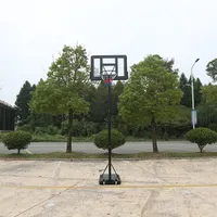 Tragbares Basketball-Ziels ystem Power Lift Just Basketball Hoop Stand für Indoor Outdoor mit 44-Zoll-Backboard