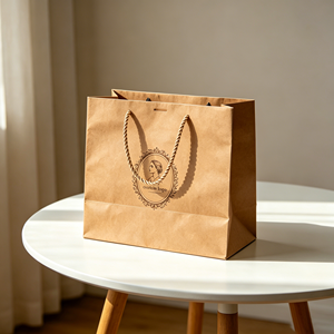 Kraft <b>Paper</b> Bag Packaging Gift Shopping Kraft <b>Paper</b> Bag with Handle Custom Factory Biodegradable - Product Image 2