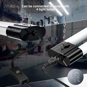Tubos LED T5/T8 Conectables para Múltiples Luminarias, Tubos Fluorescentes Estándar de EE. UU. Tipo Enchufable para Garajes, Plástico - Product Image 3