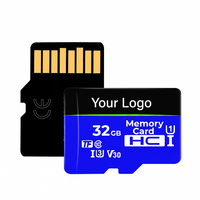 Carte Mini SD 32 Go 64 Go 128 Go 256 Go U3 V30 Haute Vitesse, Carte TF Personnalisable avec Logo OEM pour Caméra de Tableau de Bord et Vidéosurveillance